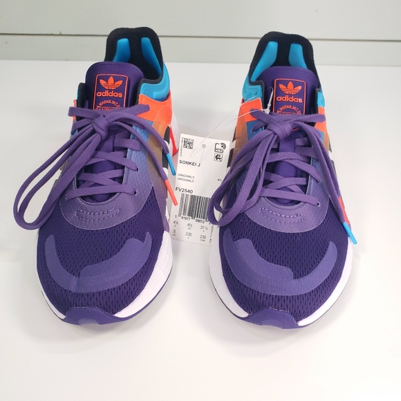 Sz 5 Youth Adidas Sonkei J FV2540 Kids Unisex Running Multicolor Sneakers shoes - Picture 6 of 11